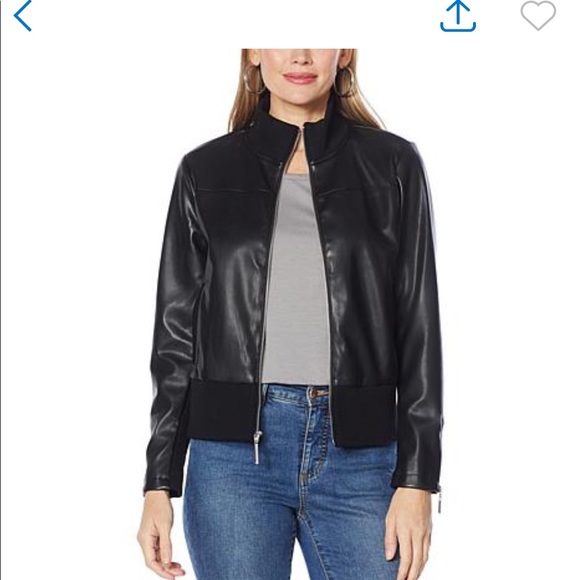 G by Giuliana Jackets & Blazers - G by Giuliana Faux Leather Jacket